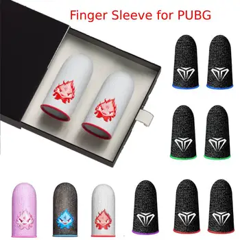 1/2 отношение на седалките за пръстите за мобилни игри PUBG, дишаща ръкав за палеца, ръкавици за пръстите на сензорен екран за мобилни игри