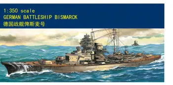 1/350 мини-модели за хоби Bismark на Втората световна война Немски боен кораб пластмасов комплект фланец 80601 тромпетист