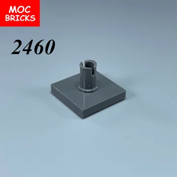 10 бр./лот, модифицирана плочки MOC Bricks, 2x2 с игла, която е съвместима с 2460 градивните елементи, играчката 