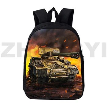 12/16 Инчов слот раница War Thunder 3D Gerand Tanks, спортни училищни чанти на открито, водоустойчива раница, World of Tanks, детска градина