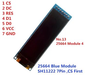 2,08-инчов SPI Бял OLED-дисплей Заваряване екран SH1122 Drive IC 256*64 24pin Спойка 31P Штекерный конектор тип на свързване