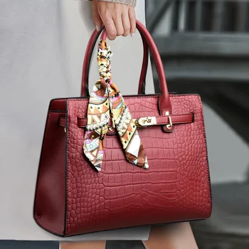 3 Слой Луксозни дизайнерски кожени чанти, портмонета, дамски чанта през рамо дамски чанти-тоут голям капацитет, основните чанта