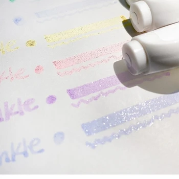 4 бр./кор. набор от пастелни маркери, Корейски маркер, блестящ маркер, маркер за студенти, училищни канцеларски материали за офиса