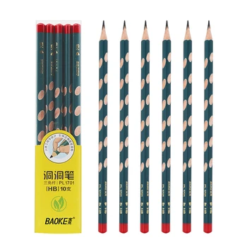 5 бр. моливи HB, триъгълни моливи за писане, за ученици от началното училище, правилното захващане на молив, позата на бебето, канцеларски материали