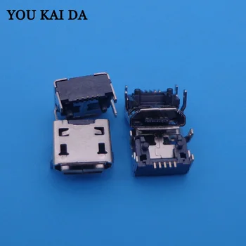 50 бр./лот, нов мини конектор Micro USB за зареждане на данни, 5-пинов 5pin тип B конектор за зареждане