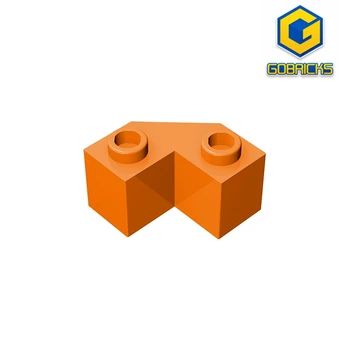 Gobricks GDS-610 Brick 2x2 w. ъгъл на наклон от 45 градуса е съвместим с 87620 детски уроци строителни блокове на 