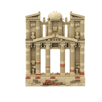 Gobricks MOC Архитектурата на Римския Храм Градивен елемент на Филм Петрас Джордан древните египетски Руини И Модел Руините За Детски Играчки