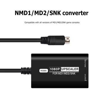 HDMI-съвместим Конвертор RGBS HD видео адаптер 16/9 4/3 HDMI-съвместим Конвертор Конзолни Игри, Аксесоари за SEGA MD1 MD2 SNK