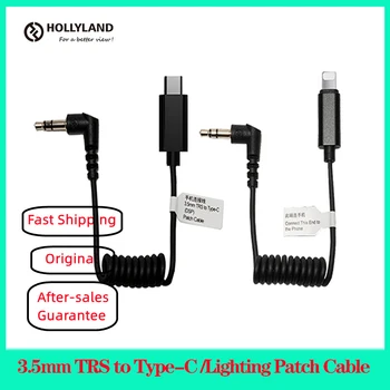 Hollyland 3,5 мм кабел за свързване TRS-Type-C за осветление Lark 150 M1 Duo, лаптоп практичен кабел за КОМПЮТЪР, лаптоп, Android