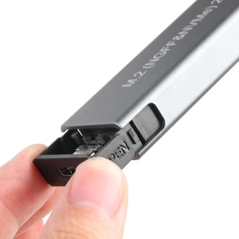 KX4A 2021 на Нов Корпус M. 2 SSD За Високоскоростен USB3.1 10 gbps M. 2 NGFF-SATA - NVME PCIE Чанта за външен хард диск за Windows и IOS