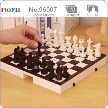Moyu 96007 Настолна Игра Международни Шахматни Фигури Калъф За Съхранение Модел Мини Диамантени Блокове Тухли Строителна Играчка За Деца Без Кутия