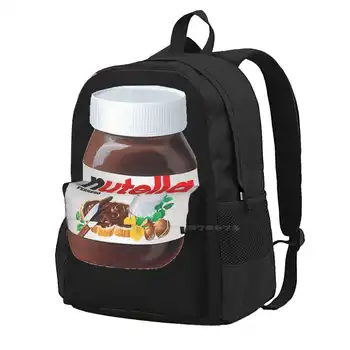 Nutella Модерен пътен лаптоп, училище, раница, чанта, шоколад 