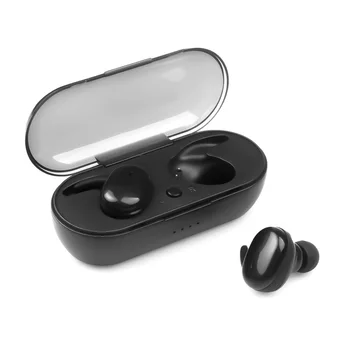 TWS Bluetooth 5.0 Слушалки хендсфри слушалки в ушите Hi-Fi стерео слушалки Безжични слушалки Подкрепа за свързване на 2 телефони