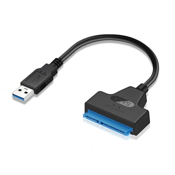 USB 3.0 към SATA7 + 15pin кабел за твърд диск конвертор 2,5-инчов SSD твърд диск