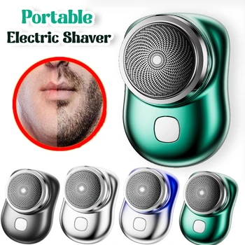 USB мини самобръсначка за мъже, водоустойчива машинка за оформяне на брада, преносима пътна самобръсначка, бързо зареждане на възвратно-постепенен машина за бръснене