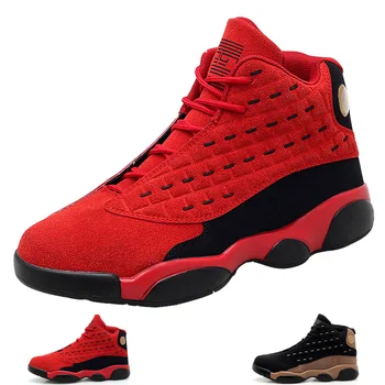Баскетболен мъжки обувки 2021 Високи баскетболни маратонки Детска червена баскетболно дамски обувки Удобна Кошница Homme Новия брой на