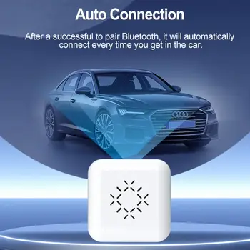 Безжична съединителната кутия в Бял Цвят, универсален многофункционален мини-портативни, автомобилни аксесоари, Usb адаптер, Bluetooth, щепсела и да играе, Автомобилната игрална кутия