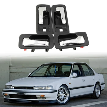Вътрешна дръжка врата Предна задна лява дясна Комплект за Honda Accord CB7 1990-1994 Автомобилен стайлинг