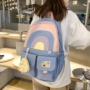 Годишният Нов дамски раница, японска Сладка училищна чанта за момичета, модерен Дизайн, пътни раници, Водоустойчива Чанта за книги 2023