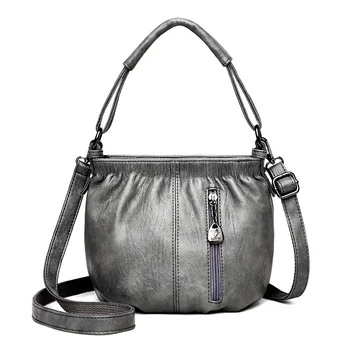 Дизайнерски чанти висококачествена кожена чанта на рамото за жени, ежедневни дамски малка чанта през рамо, портмонета и чанти