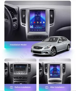 За Infiniti GX G37 G25 G35 2007-2015 CARPLAY Android 12 Радиото в автомобила Стереоприемник Авторадио Мултимедиен Плейър GPS Навигация