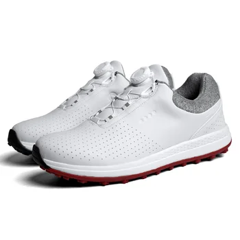 За голф обувки, мъжки евтини маратонки, улични кожа водоустойчив професионални спортни обувки за голф, за мъже, дишащи спортни ежедневни обувки