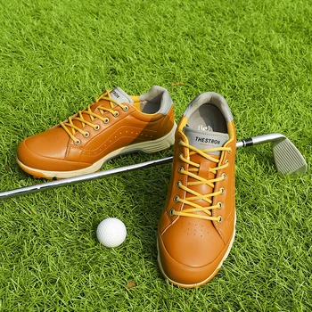 За голф обувки, мъжки маратонки, професионални шпайкове, Нескользящая обувки за голф играчи, маратонки, луксозни спортни обувки