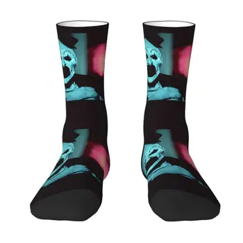 Забавни Чорапи един страшен вид За мъже и Жени, топли чорапи с 3D принтиране, Филм на ужасите, Хелоуин, клоун, Футболни спортни Чорапи