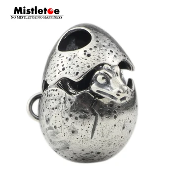 Имел 925 Сребро яйце на Дракон Чар Топчета, Подходящи за европейския Гривни, Бижута