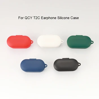 Калъф за безжични слушалки със защита от надраскване за QCYT2C, устойчив на удари калъф, моющийся силикон корпус, ръкав от прах