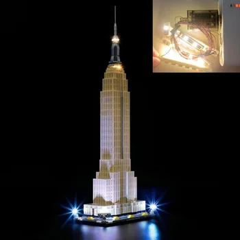 Комплект USB лампи за конструктори Lego 21046 Empire State Building Blocks Set - (Модел LEGO комплект не е включена)