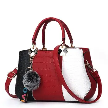 Модни Маркови дизайнерски дамски чанти, нови, чанти през рамо с крокодиловым модел, чанти-незабавни посланици на високо качество, чанти-тоут