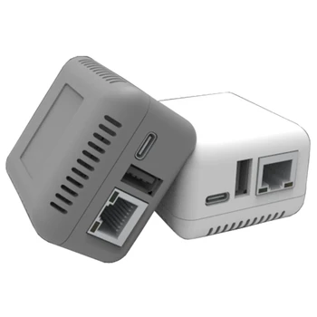 Мрежа Wi-Fi Безжичен сървър за печат от Мрежов порт USB 2.0 за Бърз 10/100 Mbps Порт lan RJ-45 Ethernet Адаптер на сървъра за печат