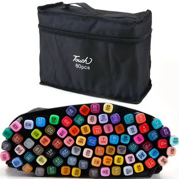 Набор от орел маркер химикалки 24/36/48/80 цветове, студентски ръчно рисувана анимация, графити, акварелни четки, стоки за бродерия