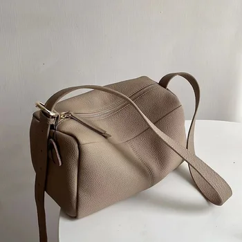 Най-горния слой, Бостонская чанта-възглавница от телешка кожа Така, Чанта-тоут, чанта под мишниците, Чанти за жени, 2022 Нови Луксозни чанти