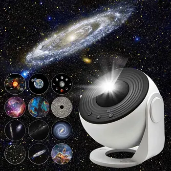НОВ 12 в 1 Звездното Небе Galaxy Проектор Led нощна светлина Планетариум за Космически Звездна Лампа За Детска Подарък Спалня Игрална Зала Декорация