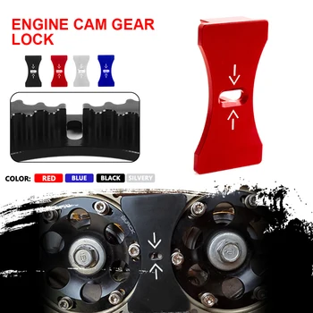 Нов Алуминиев автомобилен двигател Cam Gear Lock Инструмент за инсталиране Колан за Mitsubishi Eclipse DSM 4G63 EV Engine Cam Gear Lock