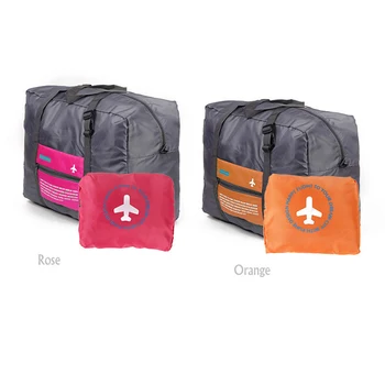 Нова мода водоустойчив пътна чанта, голям капацитет, Дамски найлонови сгъваеми унисекс чанти за багаж, Пътни чанти