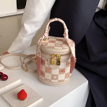 Популярната малка чанта за момичета през Лятото на 2022 година, Нова чанта-месинджър Tide Joker, Модни преносима чанта-цилиндър, чанти-кофи за жени
