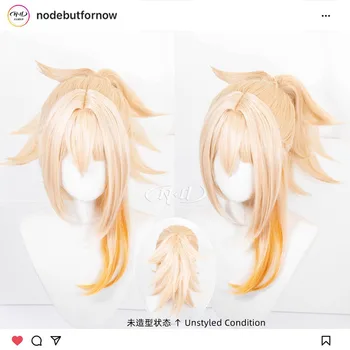 Предварително нарязани на перука! [ND Brand] Yoimiya, Genshin Impact, автентичен индивидуален перука за cosplay, термостойкое влакна за коса
