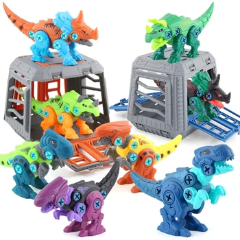 Разбиване на Играчки Динозаври, Образователни Строителни Играчки с Отвертка, Демонтаж на Клетките, Сглобяване на Играчки-Пъзели