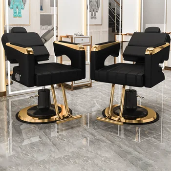 Трайни фризьорски столове за фризьорски салон в европейски стил, Коса стол за апартаменти, стол за обличане, полулегнал стол, стол за салон за красота H