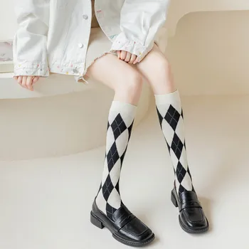 Чорапогащи Ringer, дълги чорапи jk ringer, ins tide, корейската версия на високи чорапи, дамски есенни модели японски чорапи tide